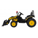 Elektrický traktor/bager - žltý